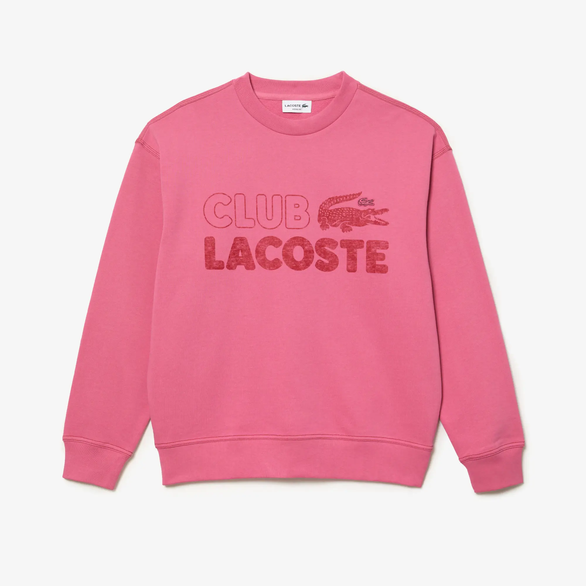 Lacoste Sweatshirt col rond homme Lacoste loose fit imprimé vintage. 2