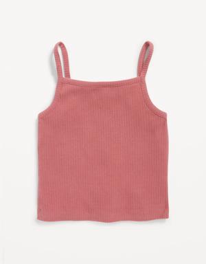 Cozy Rib-Knit Cami for Girls red