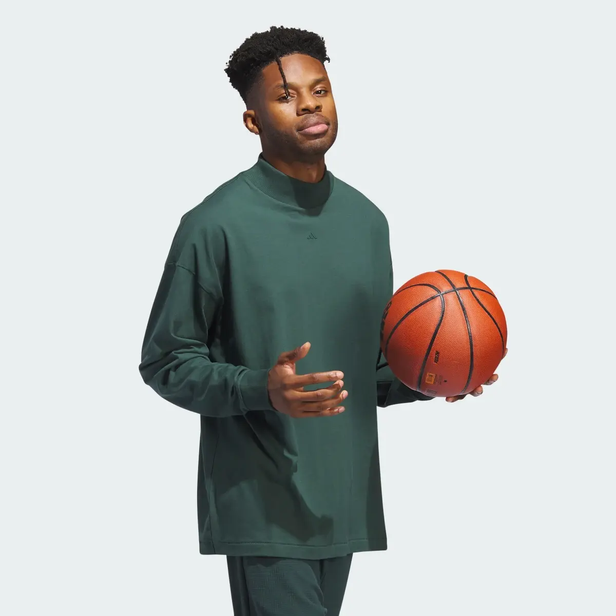 Adidas Basketball Long-Sleeve Top. 3