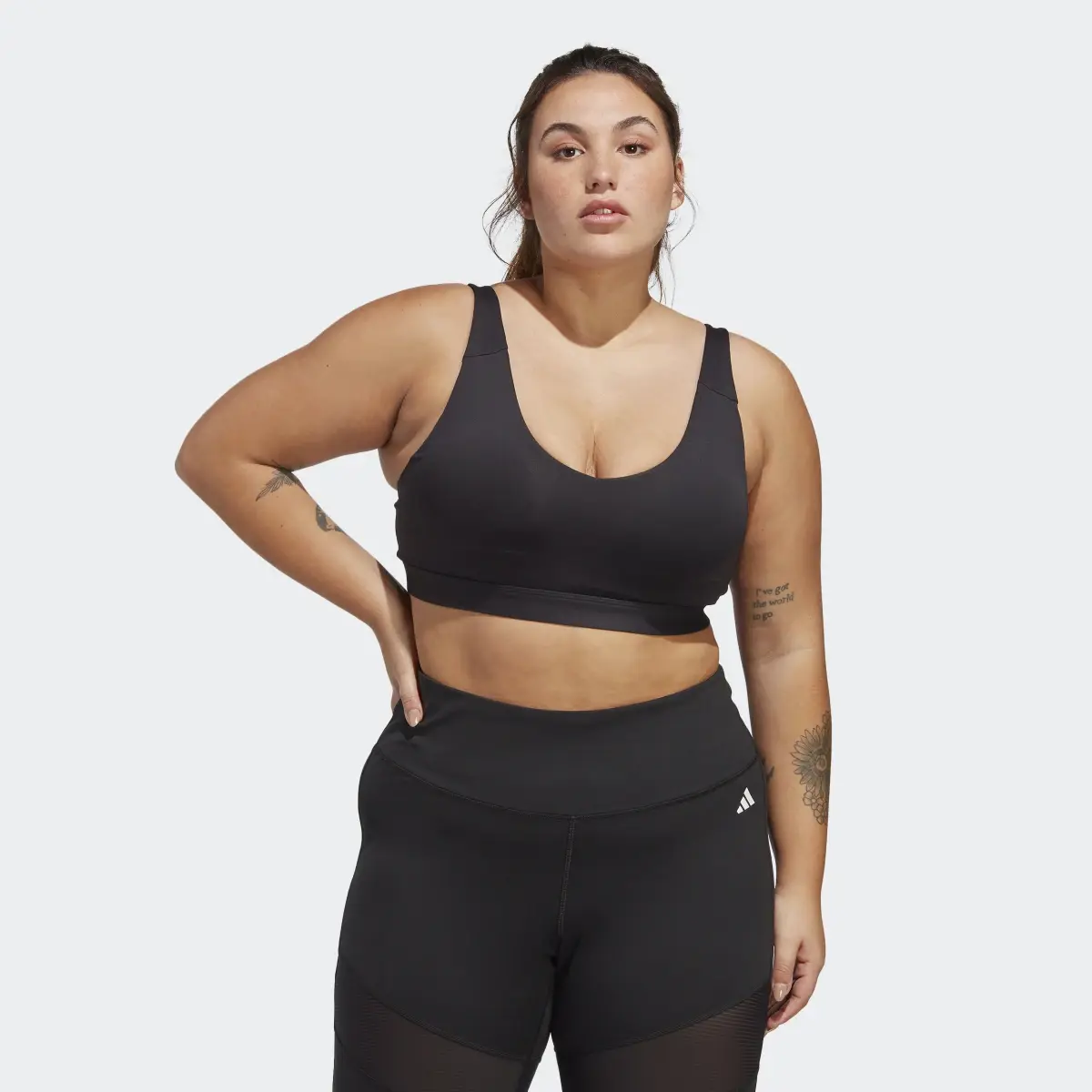 Adidas Training Light-Support Bra (Plus Size). 2