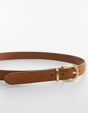 Mango Buckle leather belt