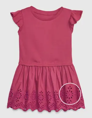 Toddler Eyelet Dress pink