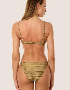 40742 Gold Simli Bikini Takımı