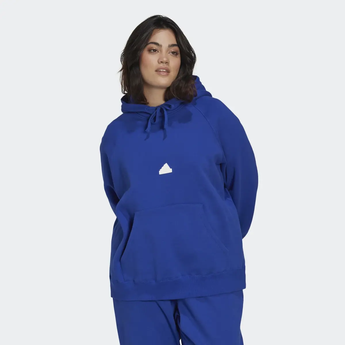 Adidas Oversized Hooded Sweatshirt (Plus Size). 2