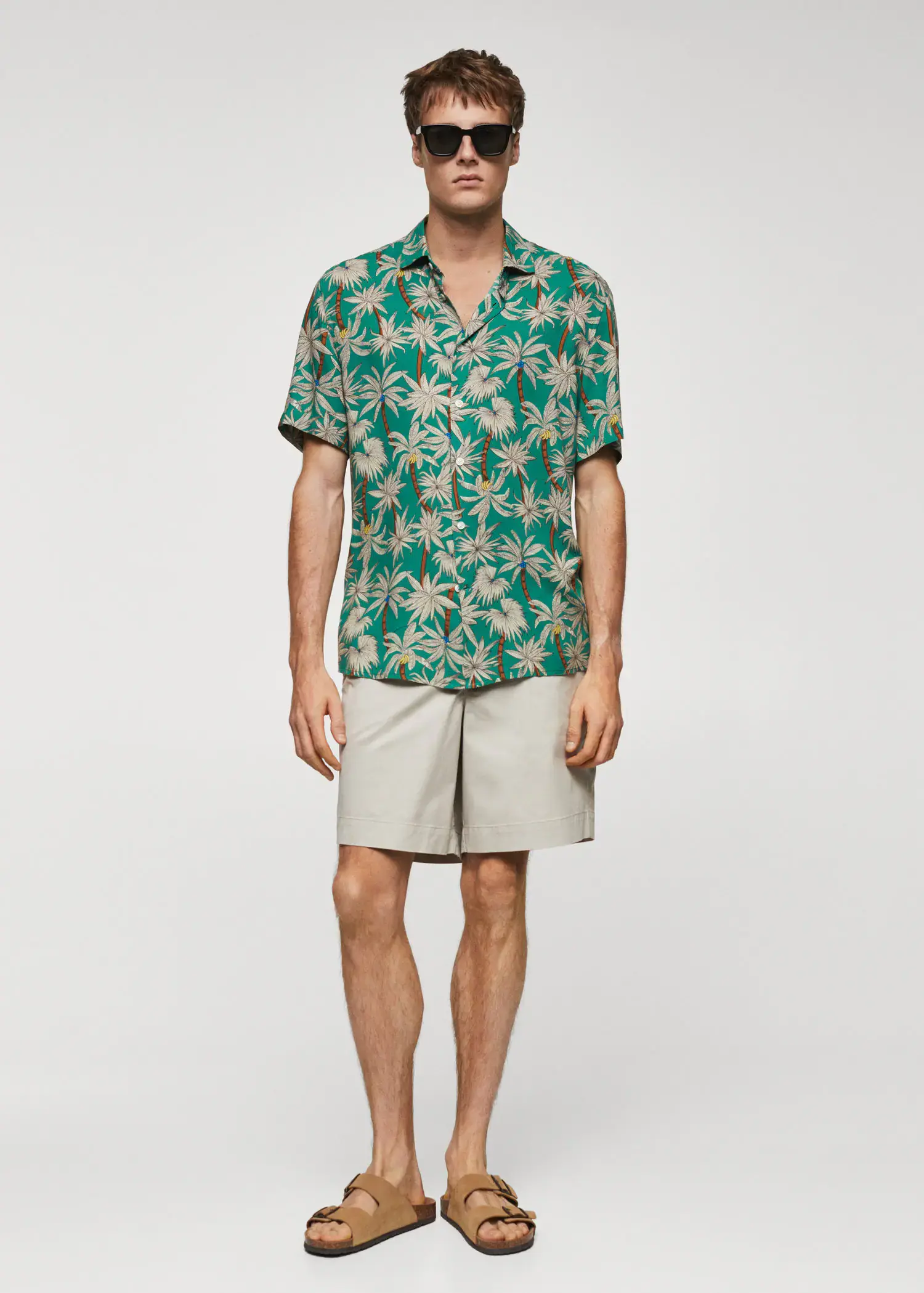 Mango Hawaiian print short sleeve shirt. 2