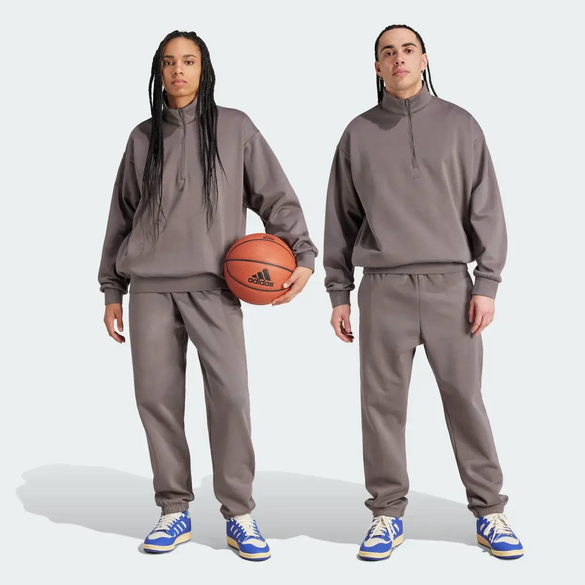 Adidas Calças em Fleece adidas Basketball. 1