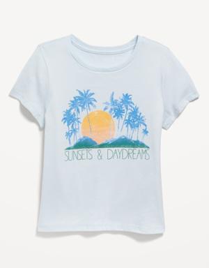 Short-Sleeve Graphic T-Shirt for Girls blue