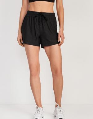 Old Navy High-Waisted Cloud 94 Soft Shorts -- 4-inch inseam black