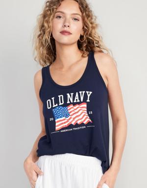 Matching "Old Navy" Flag Tank Top for Women blue