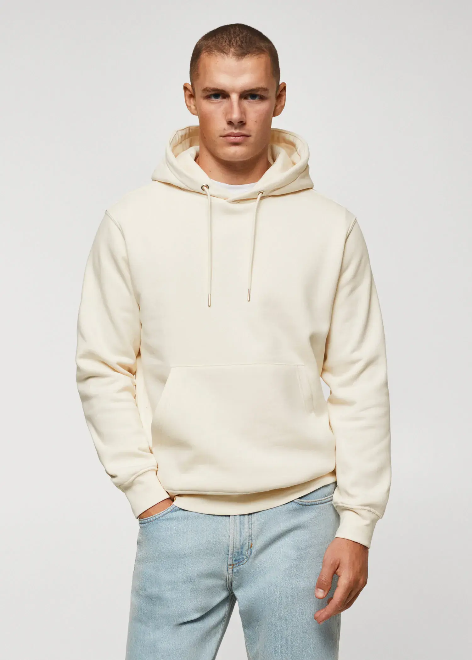 Mango Cotton kangaroo-hooded sweatshirt. 2