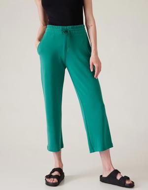 Seasoft Straight Crop Pant green