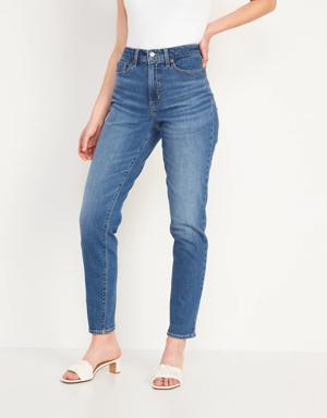 High-Waisted O.G. Straight Ankle Jeans for Women blue