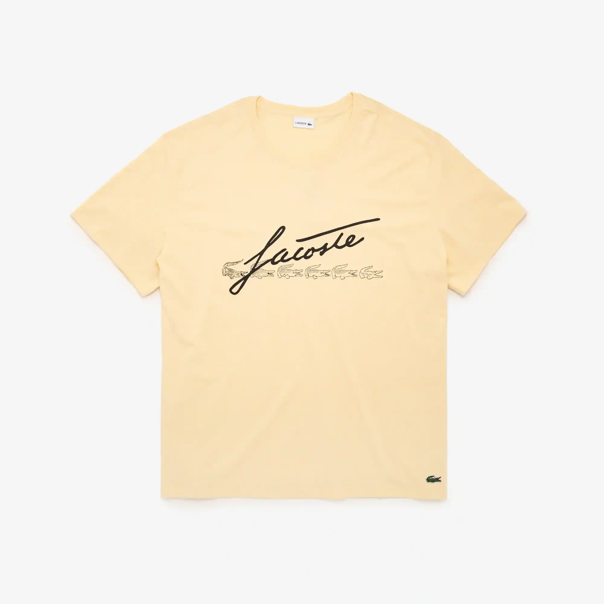 Lacoste Men's Big Fit Signature Print T-Shirt. 1