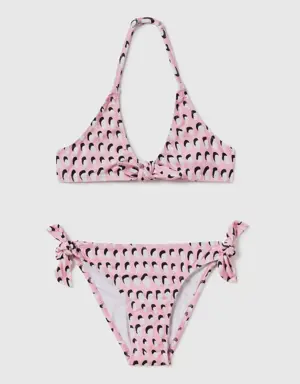 bikini with spotted print