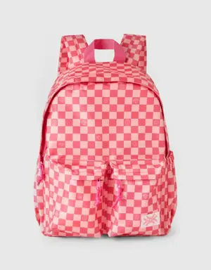 patterned nylon rucksack