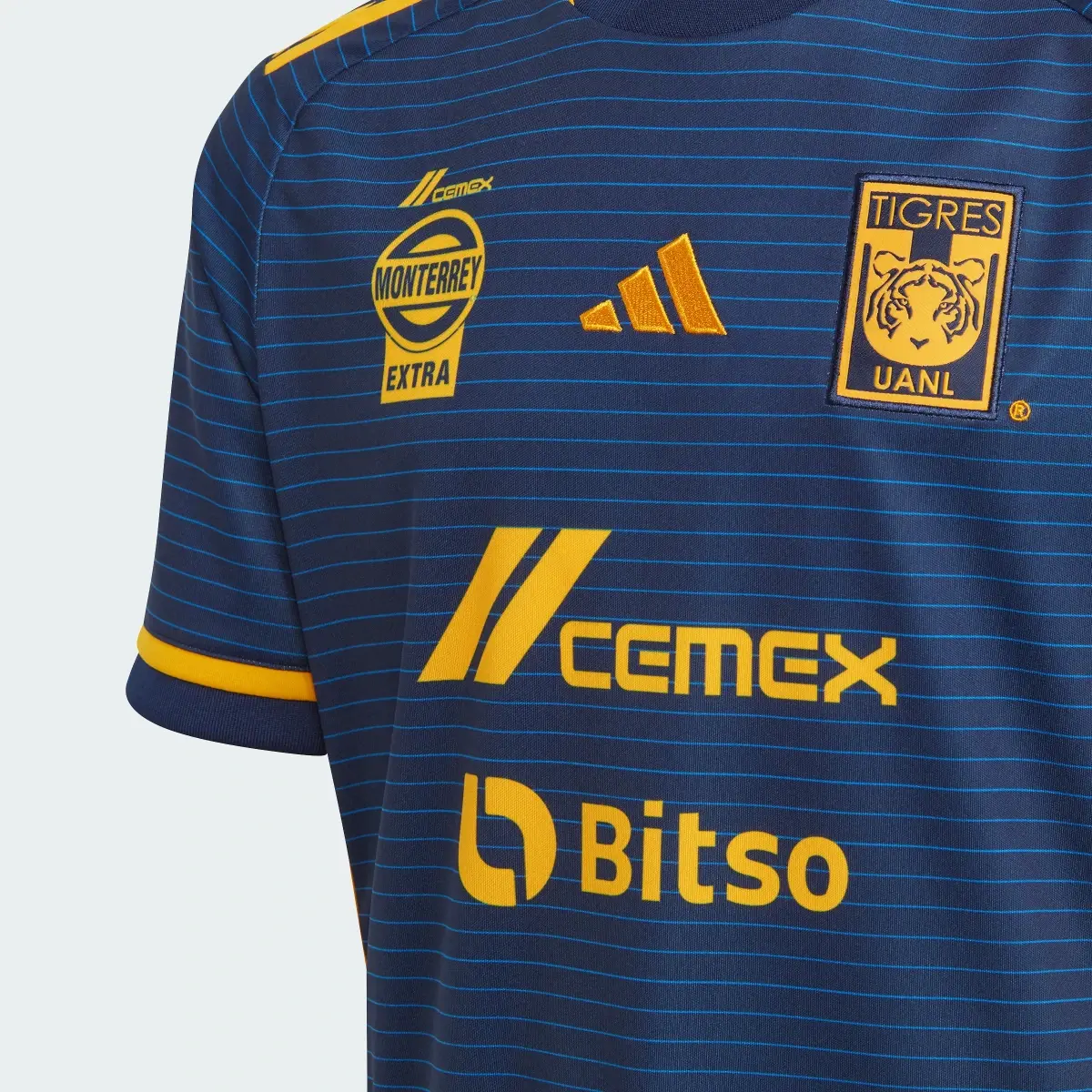 Adidas Jersey Juvenil Uniforme de Visitante Tigres UANL 23/24. 3