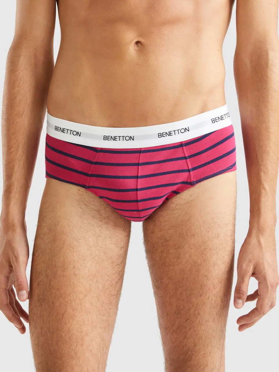 Benetton striped underwear in stretch organic cotton. 1