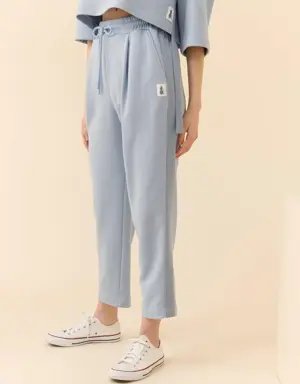 Pastel Blue Casual Trousers - 1 / Blue