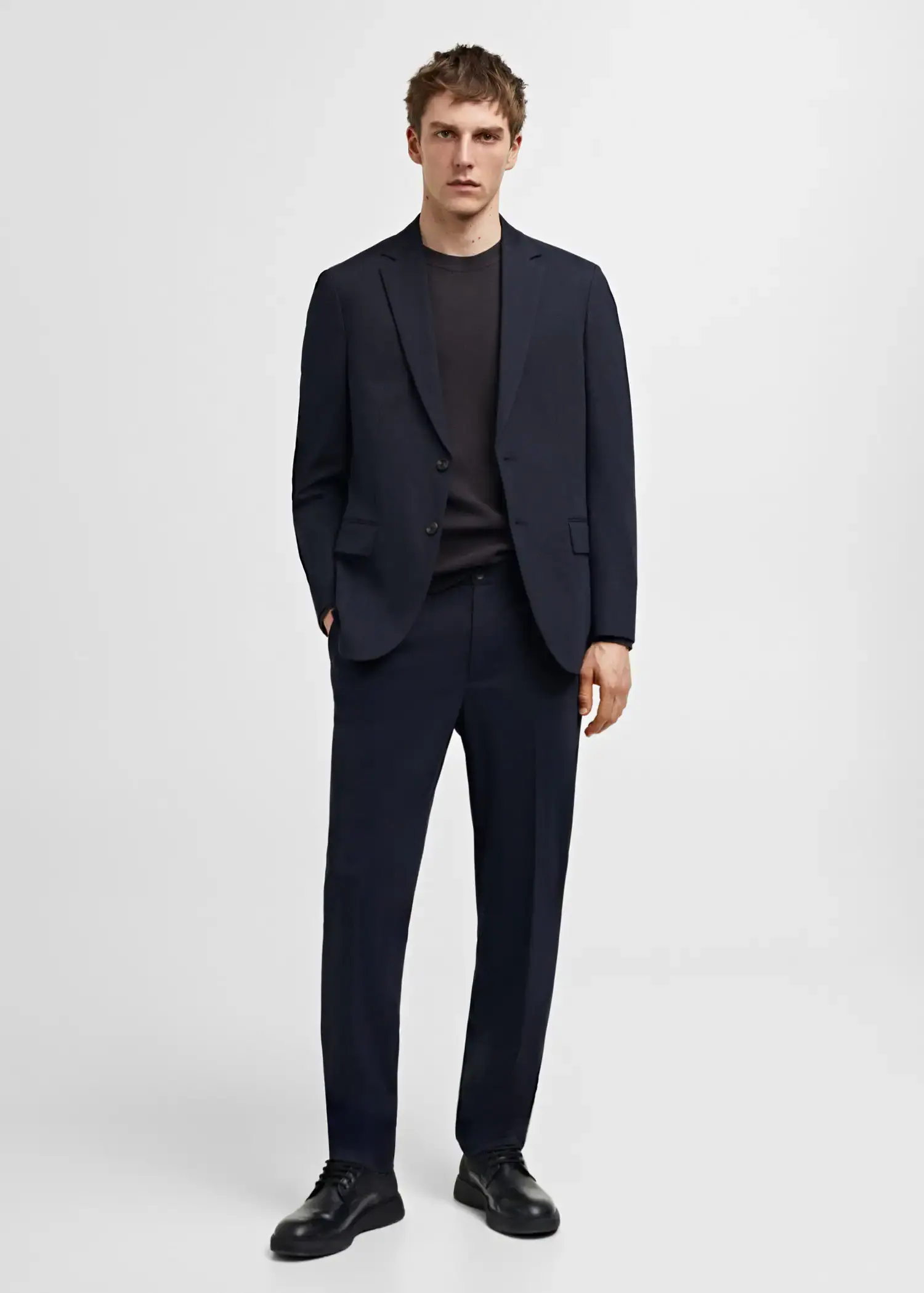 Mango Slim-fit suit blazer. 2