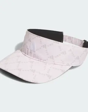 Monogram Print Fairway Golf Visor