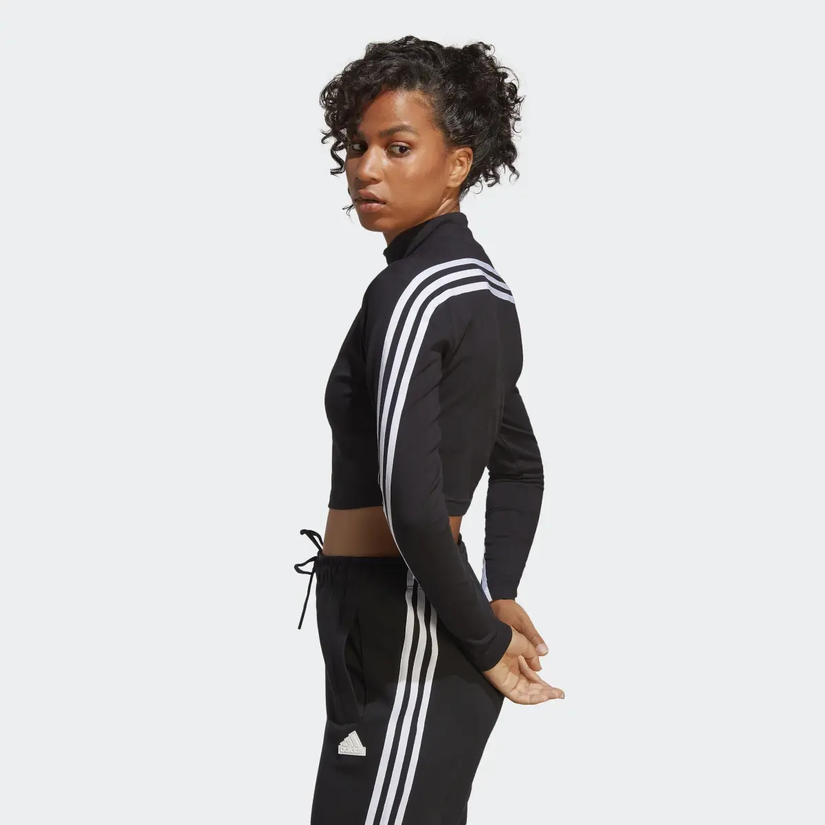 Adidas Future Icons 3-Stripes Mock Neck Top. 3