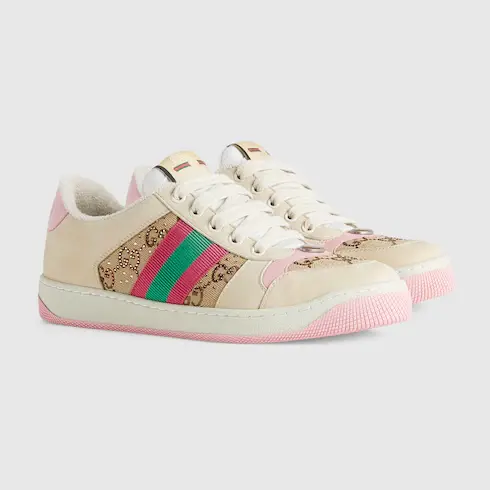 Gucci Women's Screener sneaker with crystals. 2