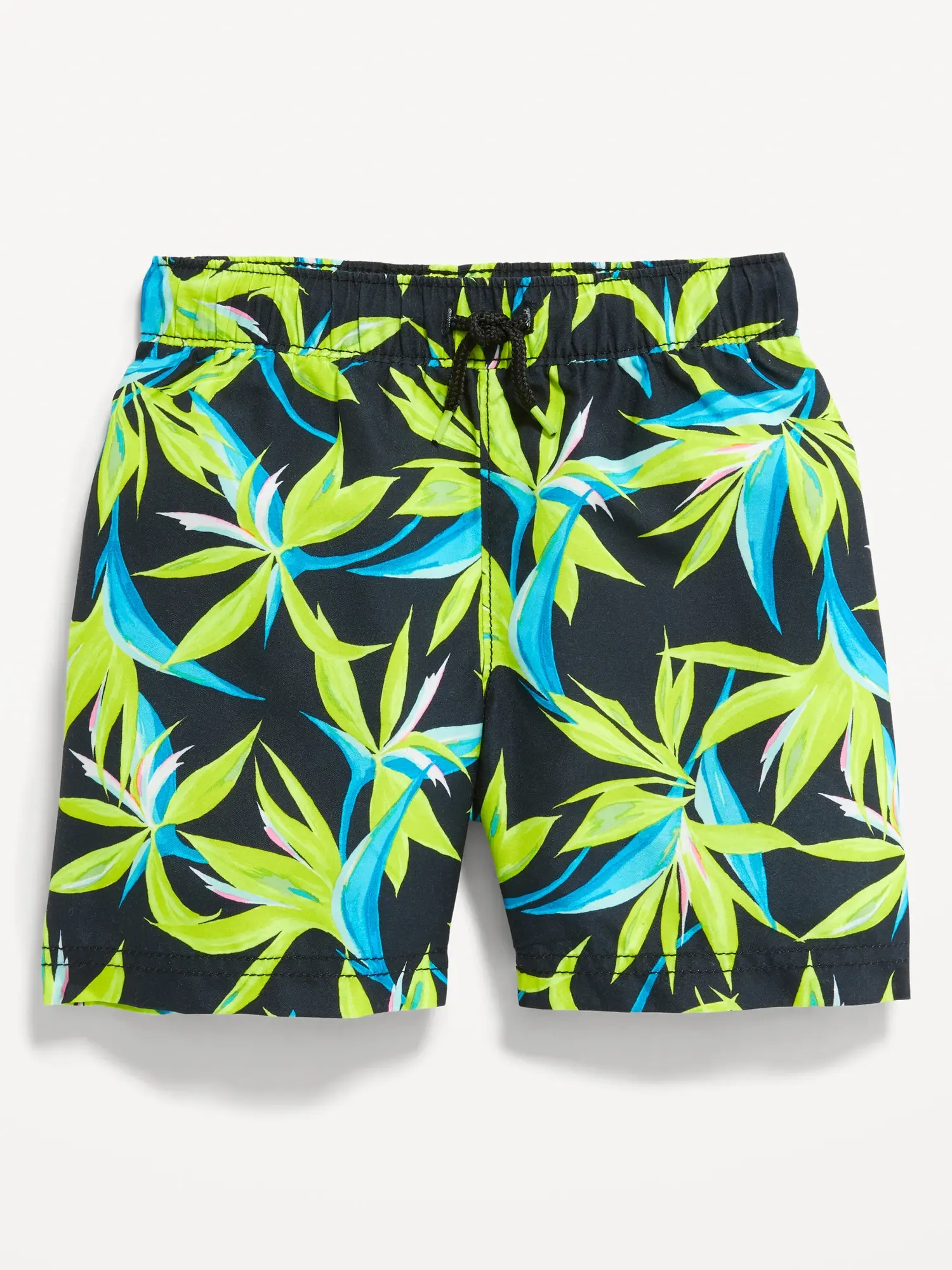 Old Navy Printed Swim Trunks for Toddler & Baby black. 1