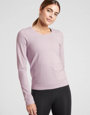 Athleta In Motion Seamless Top purple