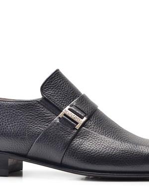 Siyah Klasik Loafer Kösele Erkek Ayakkabı -11889-