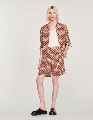 Square Cross printed shorts Login to add to Wish list