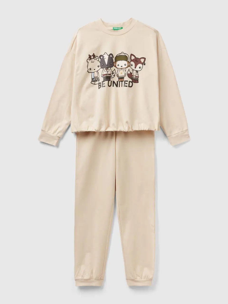 Benetton mascot pyjamas with cropped shirt. 1