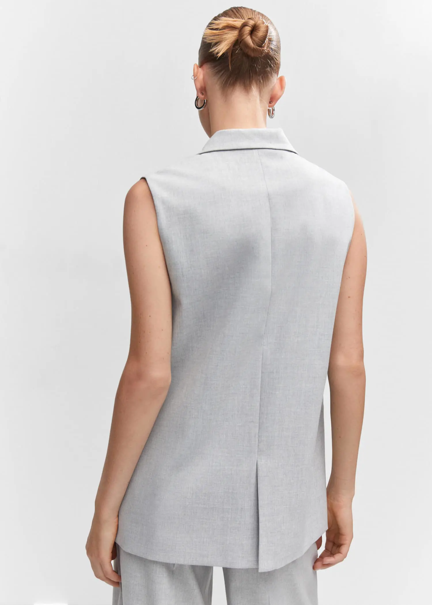 Mango Long vest with openings. 3