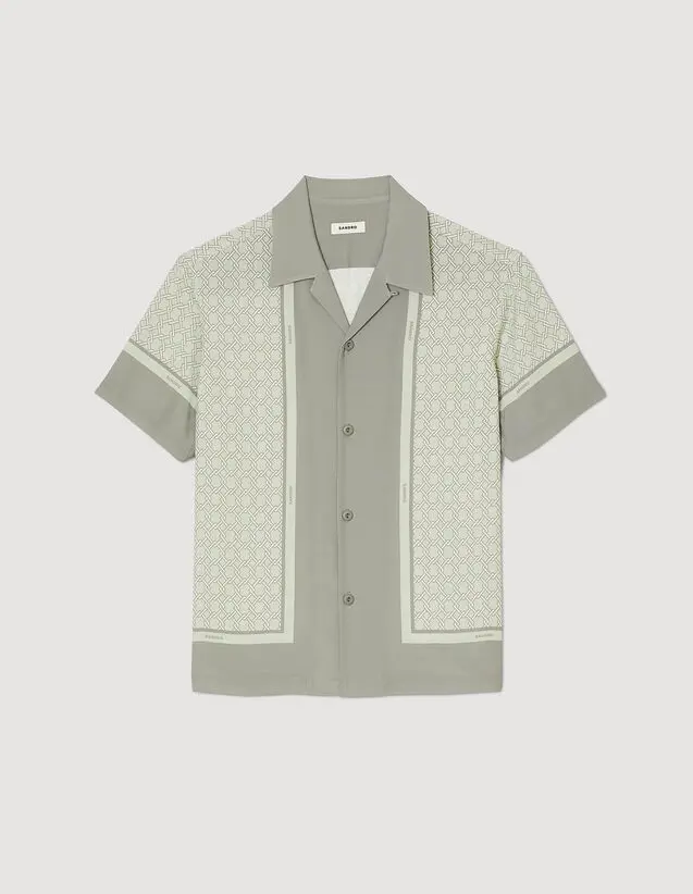 Sandro Short-sleeved patterned shirt. 1