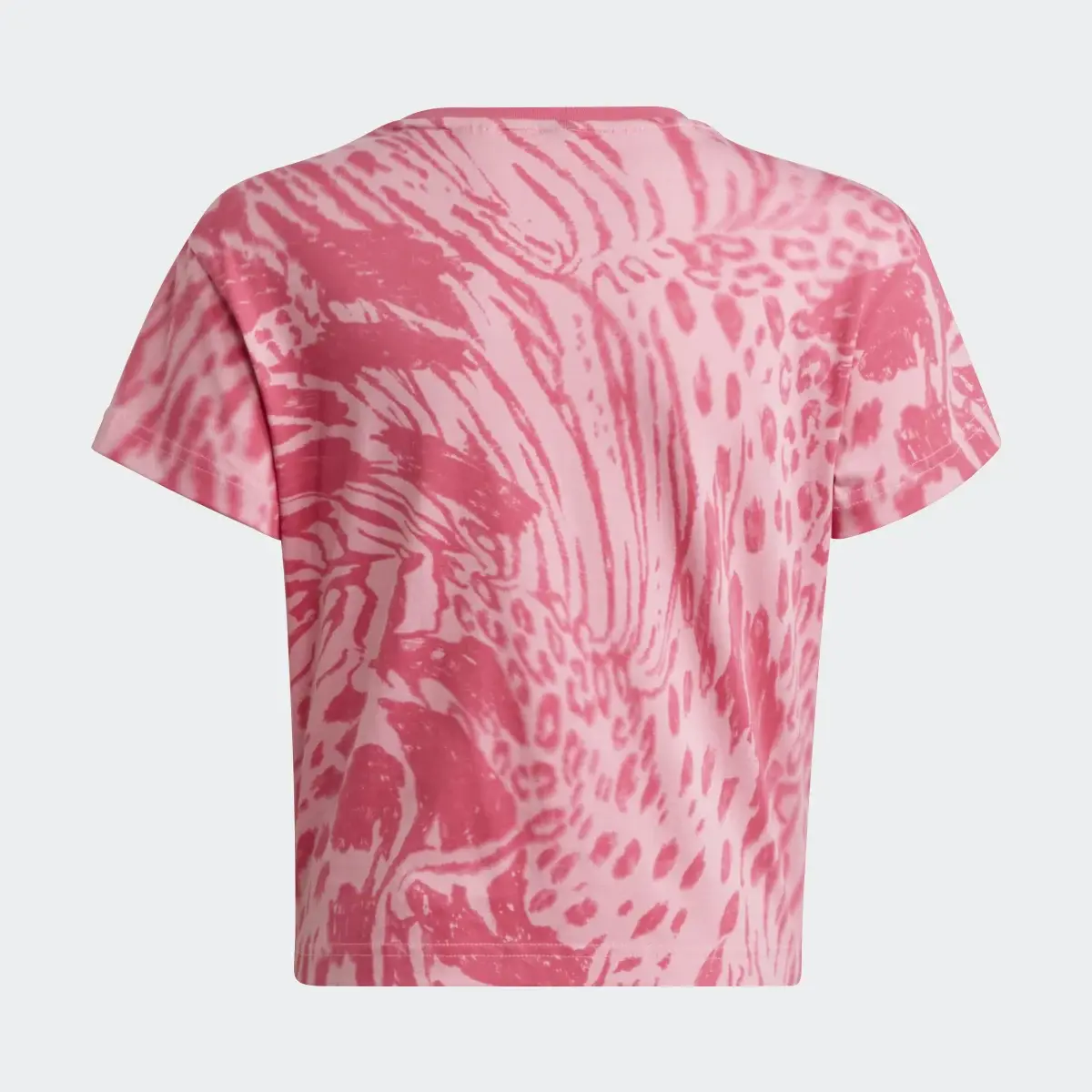 Adidas Future Icons Hybrid Animal Print Cotton Regular Tee. 2