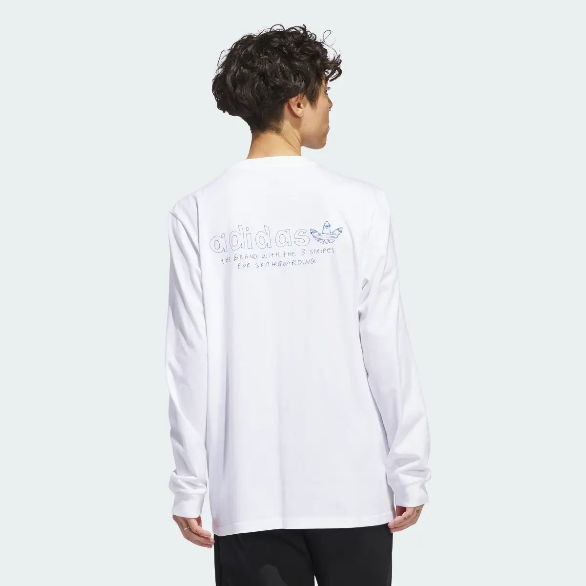 Adidas Henry Jones Graphic Long Sleeve T-Shirt. 3