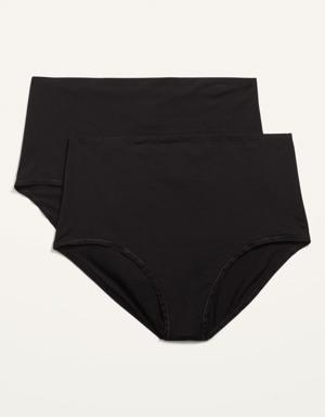 Old Navy Maternity Supima® Cotton-Blend Over-the-Bump Underwear Briefs black