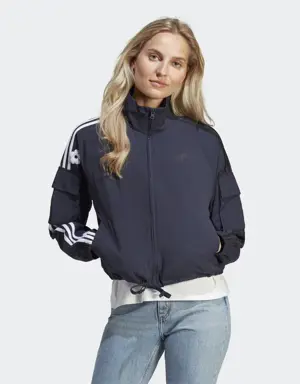 3-Stripes Lightweight Jacket with Chenille Flower Patches