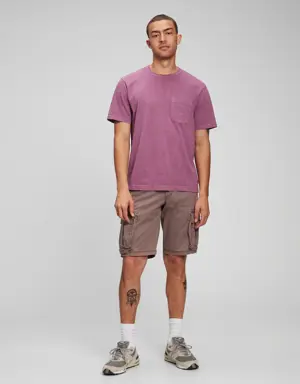 Classic Fit Slub Pocket T-Shirt purple