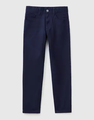 five pocket slim fit trousers