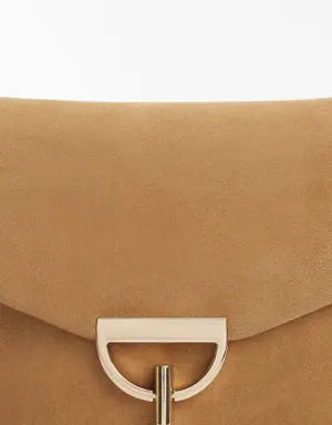 Chain suede bag