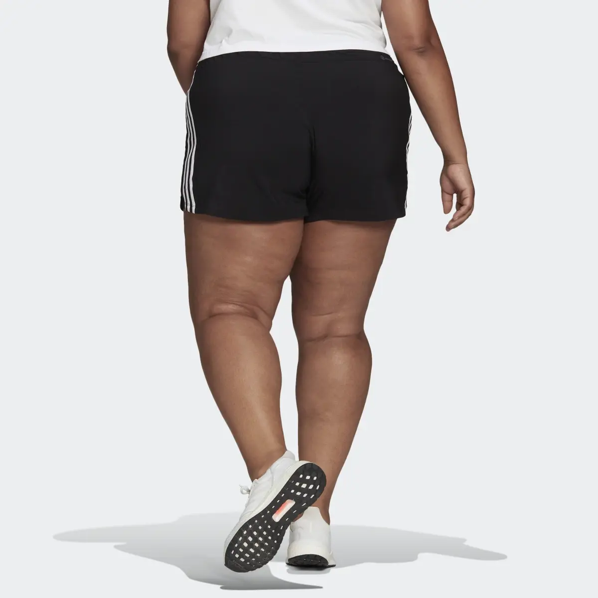 Adidas Pacer 3-Stripes Woven Shorts (Plus Size). 2