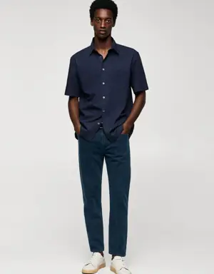 Ben model tapered cropped jean