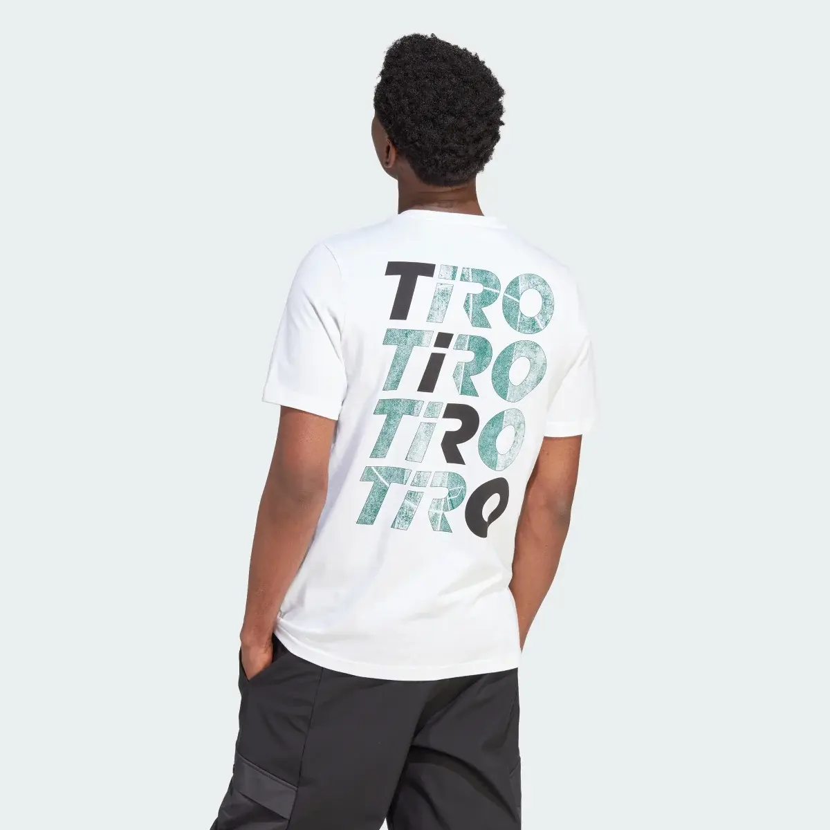 Adidas Tiro Wordmark Graphic Tee. 3