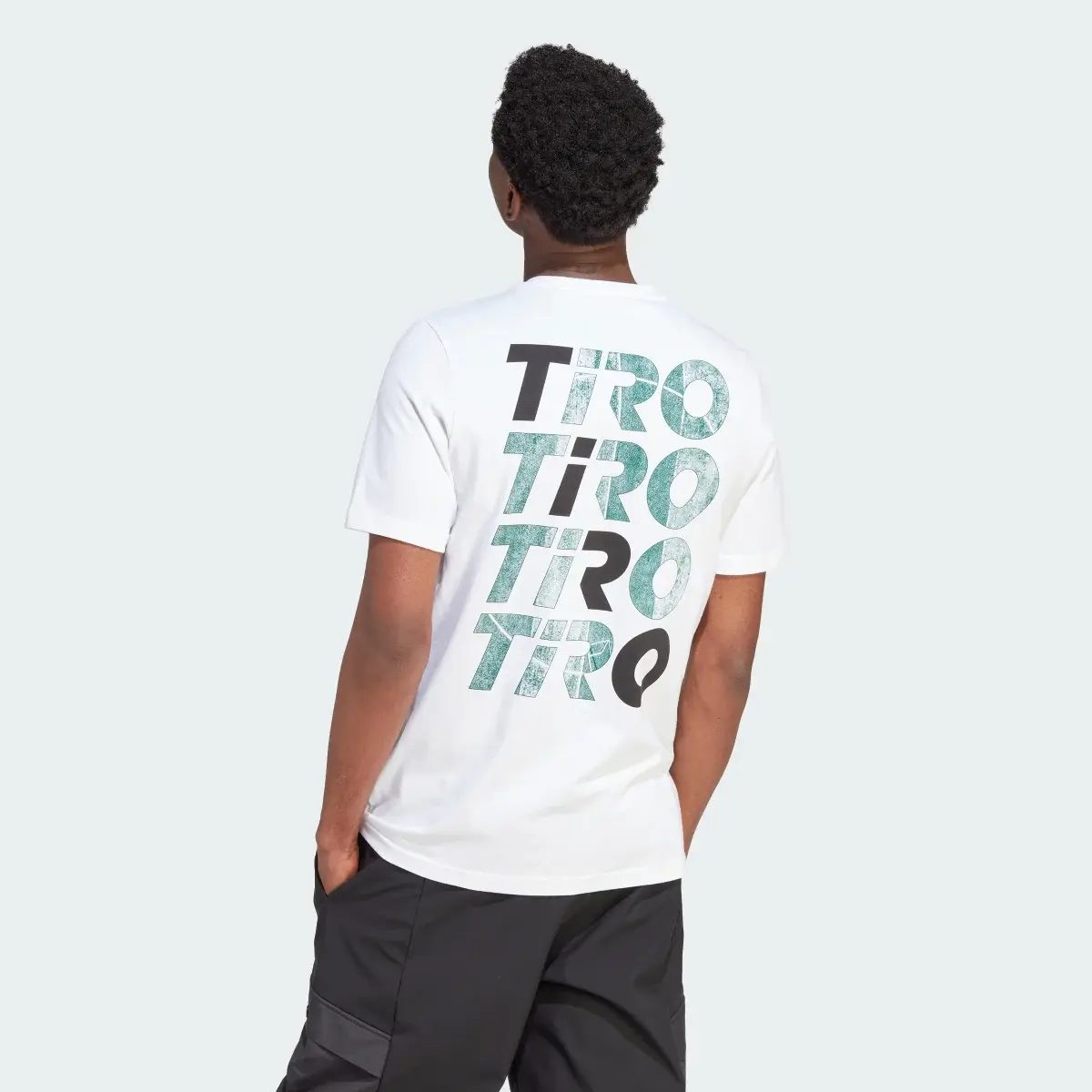 Adidas T-shirt lettrage graphique Tiro. 3