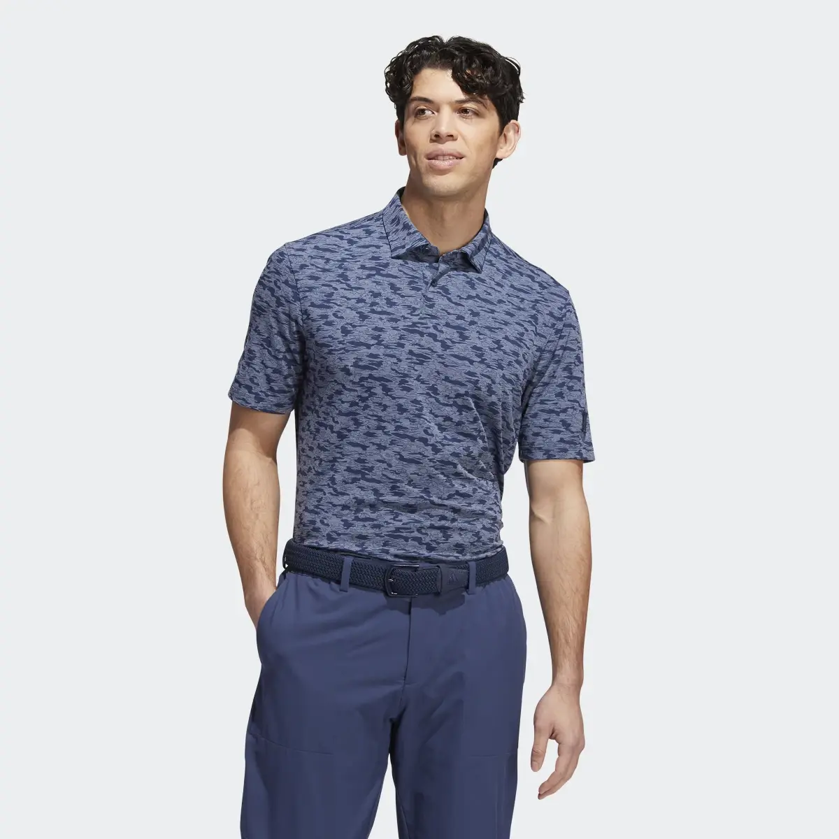 Adidas Go-To Camo-Print Polo Shirt. 2