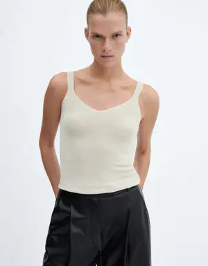 Lurex knitted top