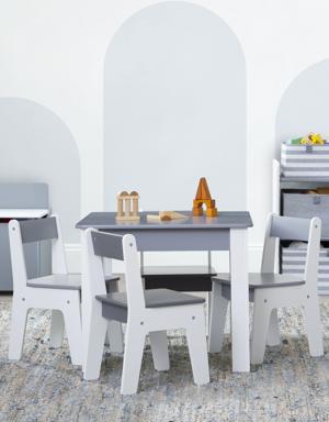 Toddler Table and Chairs Set gray