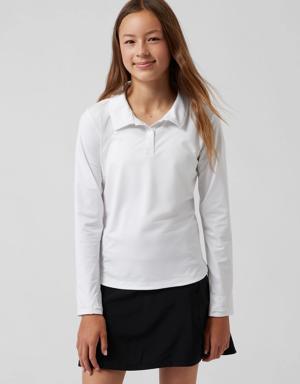 Girl School Day Longsleeve Polo white