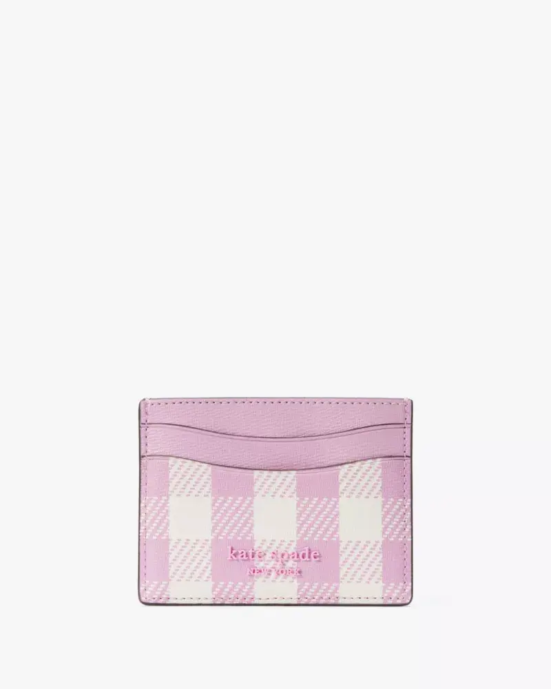 Kate Spade Morgan Gingham Field Card Holder. 1