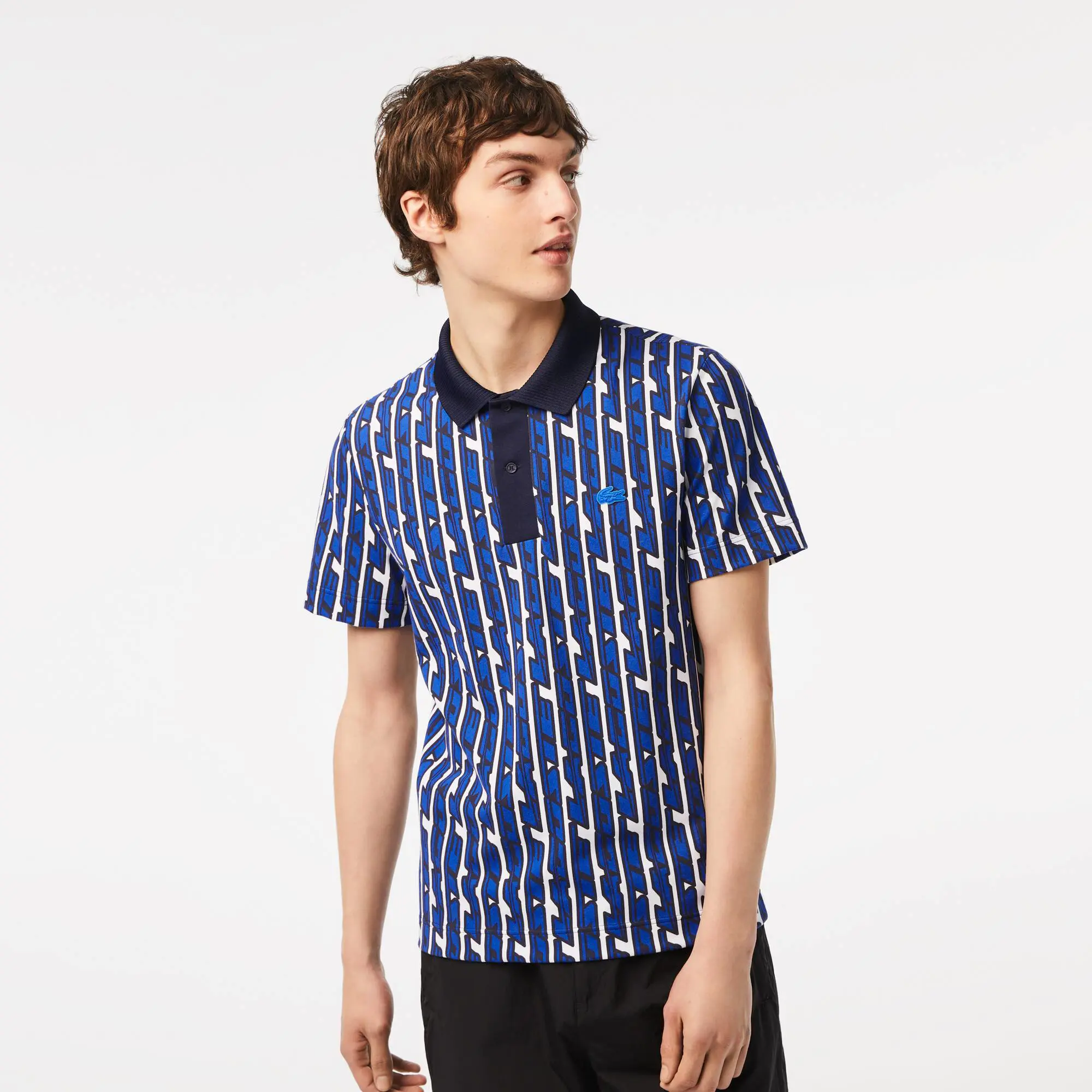 Lacoste Movement Polo Shirt Two-tone Printed. 1